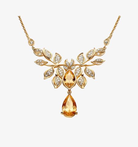 Gold Beaded Choker Necklace