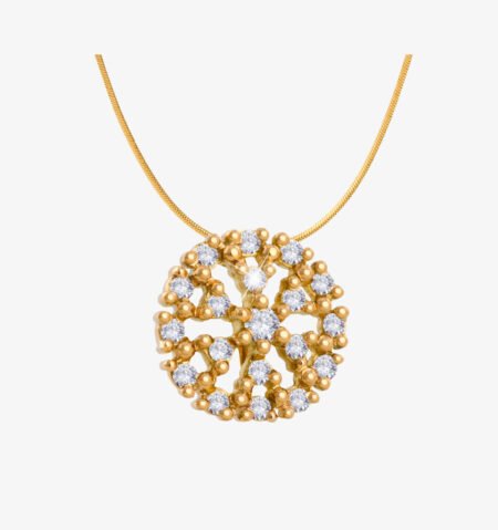 Zodiac Sign Gold Pendant Necklace