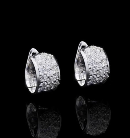 White Gold Diamond Classic Stud Earrings